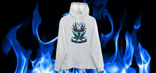 Load image into Gallery viewer, WH9j &#39;Stash Clips Blue Leaf&#39; Women&#39;s Hoodie