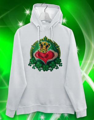 MH 9a- 'Claddagh' Holiday Design Men's hoodie